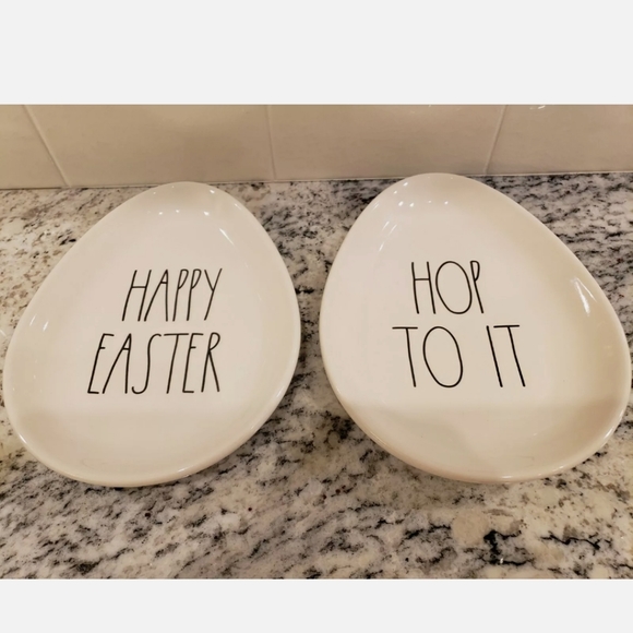 Rae Dunn Easter Egg Banner Plates Bunny bowl - Picture 8 of 9